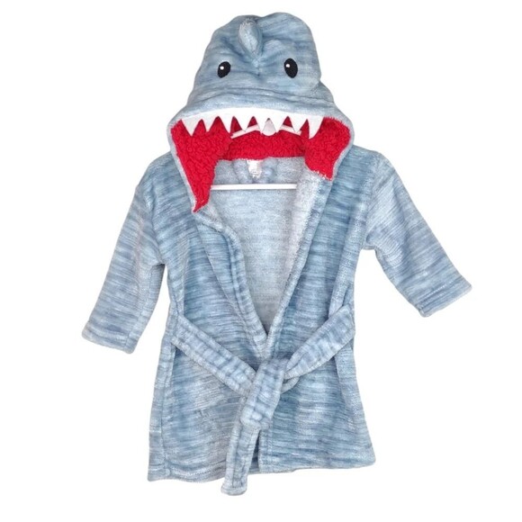 Shark Robe Bathtime size 0-9 months Modern Baby - Picture 8 of 11